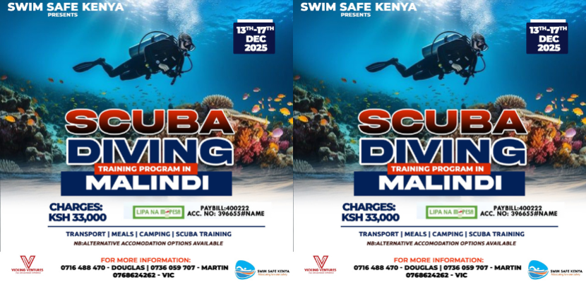Dive Into Adventure: Swim Safe Kenya Scuba Diving Training in Malindi