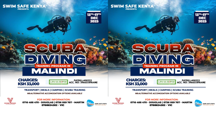Dive Into Adventure: Swim Safe Kenya Scuba Diving Training in Malindi