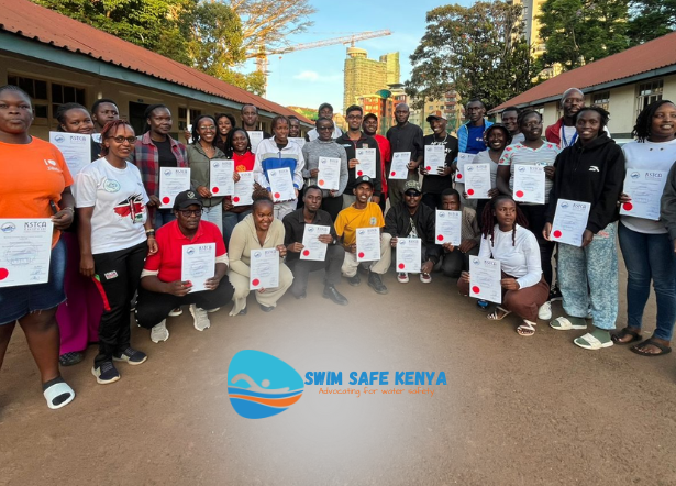 Swim Safe Kenya Dominates Lifeguard Coaching Graduation at KSTCA